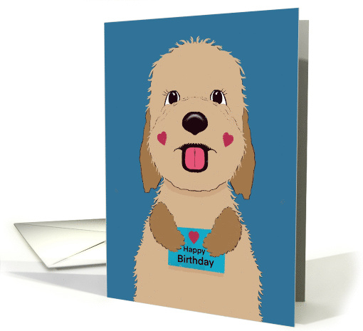 Happy birthday Doggy Holding a Birthday card (1730098)