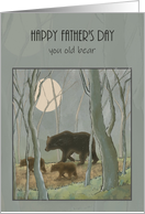 Happy Father’s Day You Old Bear Illustration card