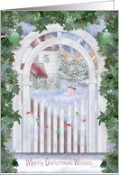 Merry Christmas Wishes from Our Home to Yours Arbor Frame card