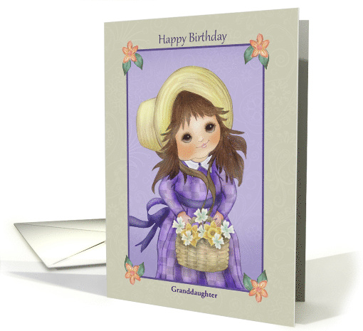 Custom For Granddaughter Happy Birthday Girl Holding... (1750302)