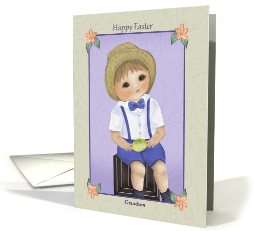 Custom Easter For Grandson Boy Easter Egg card (1751006)