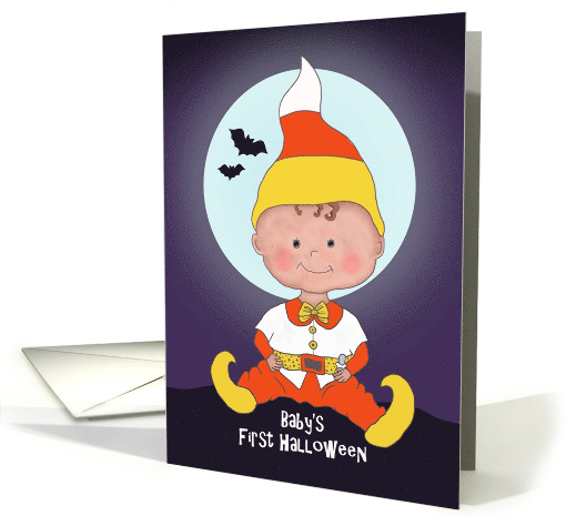 Baby's First Halloween with Candy Corn Costume Bats over... (1794802)