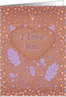 I Love You Happy Anniversary Romantic Wedding Heart card