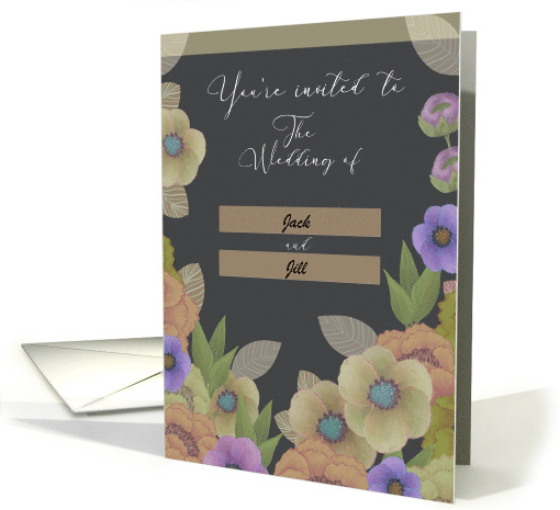 You're Invited to the Wedding of Custom Name Wedding Invitation card