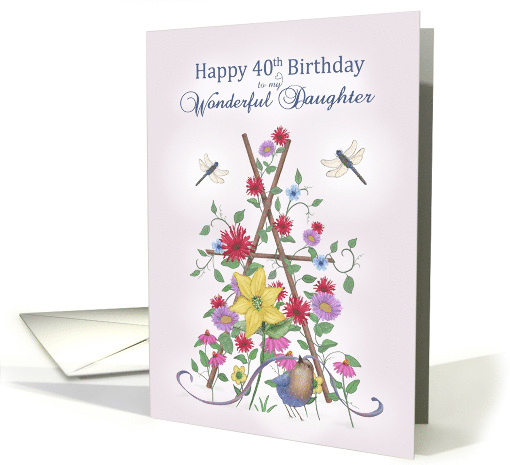 Happy 40th Birthday to my Wonderful Daughter Flowers Bird... (1948964)