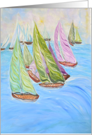 Encouragement, perserverence, windy day, there for you, sailboats card