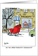 Santa Claus Taxidermy card