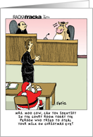 Santa Claus Milk Theft card