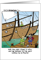 Columbus Day - The Nina, Pinto, and Santa Maria card