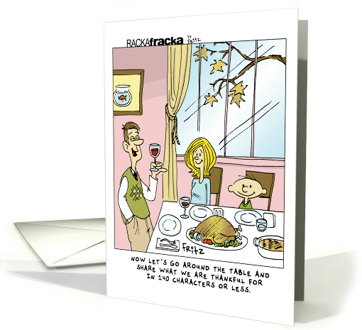 Thanksgiving Toast at 140 characters card (1313548)