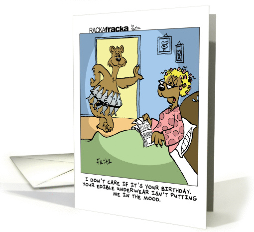 Birthday Edible Underwear card (1313552)