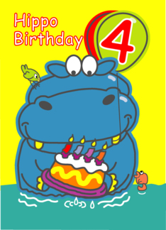 Hippo Birthday Four...