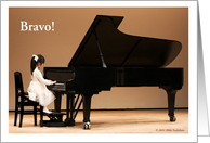 Bravo  To Young Girl  Congratulations  Piano Recital  Custom Title card