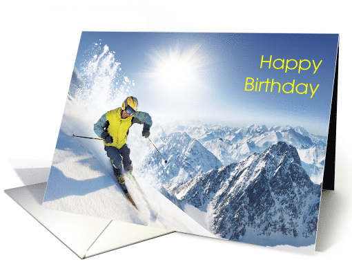 Hit the Slopes – Masculine – Happy Birthday – For Him 