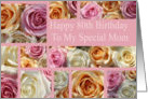 Birthday pastel roses card