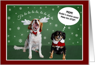 Hoping Your Holidays Are Filled with Song and Laughter! card