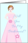 Will you be my bridesmaid invitation card