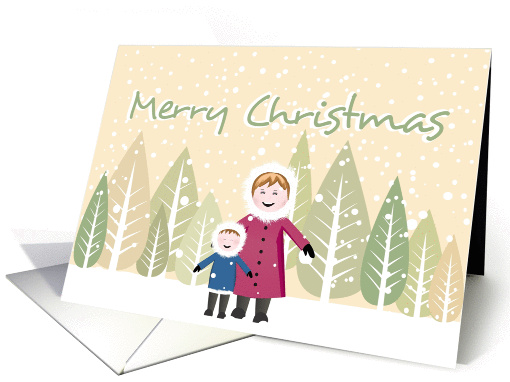 Merry Christmas- Christmas wishes with children card (1344106)