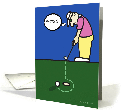 Golf - Happy Birthday card (1348924)