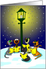 Caroling Cats card