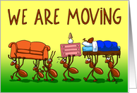 Moving Ants New Address Announcement card