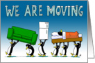 Moving Penguins New Address Announcement card