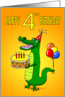 Happy 4th Birthday card