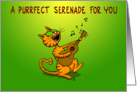 A Purrfect Serenade For You Valentine’s Day card