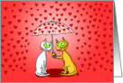 Raining Hearts Valentine’s Day card