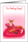 Sexy Fox Valentine’s Day card