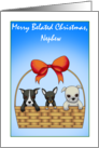 Merry Belated Christmas Nephew card
