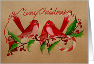 Merry Christmas Cardinals card