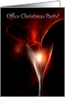 Office Christmas Party Invitation Wine Glasses Full of Cheer card