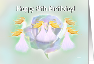 Eight Birthday Fairy Wishes for 8 Year Old Today card