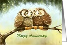 Happy Owl Couple card
