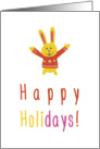 Bunny Happy Holidays! card