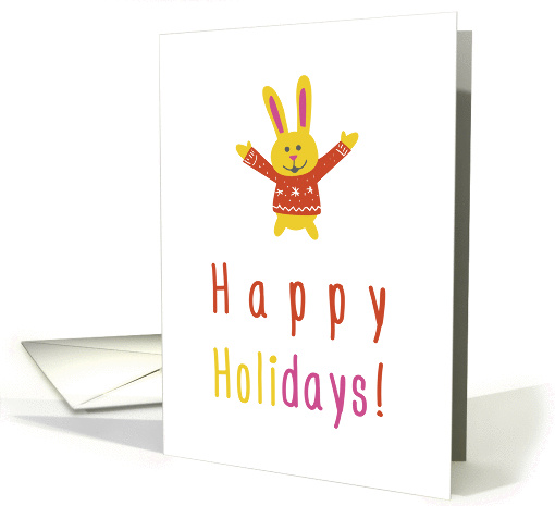 Bunny Happy Holidays! card (1341574)