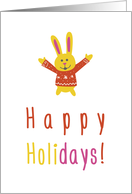 Bunny Happy Holidays! card