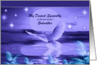 Loss of your Godmother / My Deepest Sympathy - Dove Over Water card