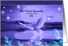 Loss of Son / My Deepest Sympathy - Dove Over Water card
