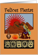 Felices Fiestas - Happy holidays in Spanish - General - Mayan Art card