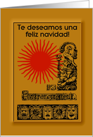 Te deseamos una Feliz Navidad - Spanish - Merry Christmas - Aztec Art card