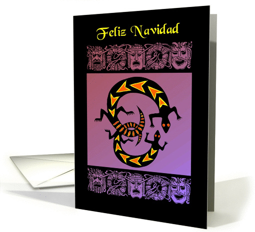 Feliz Navidad - Spanish - Merry Christmas - Glyphs faces... (1347202)