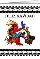 Feliz Navidad - Spanish - Merry Christmas - Mayan Tribal Dancer card