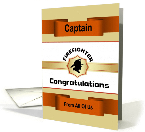 Firefighter Captain - Congratulations on Promotion to Captain card