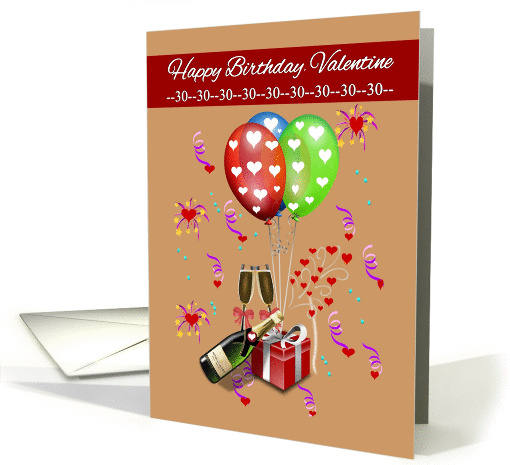 30th Birthday Valentine - Age Specific -... (1368540)