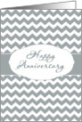 For Employee, Happy Anniversary, Chevron card