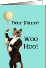 Dear Fiance, You’re the Cat’s Whiskers, Happy Birthday card