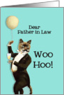 Dear Father in Law, You’re the Cat’s Whiskers, Happy Birthday card
