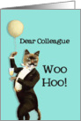Dear Colleague, You’re the Cat’s Whiskers, Happy Birthday card